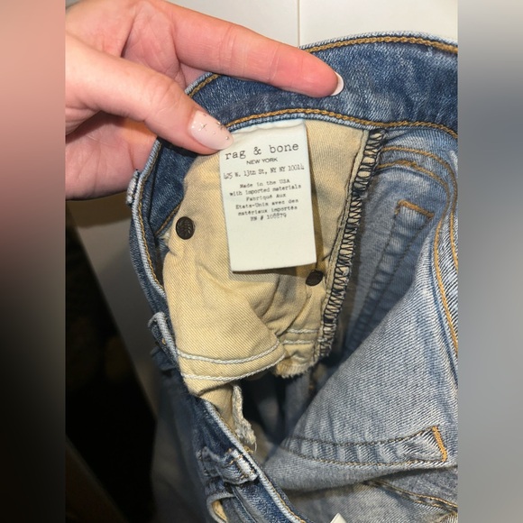 Rag & Bone Dre Capri Distressed+Raw Hem Jeans - Picture 14 of 14